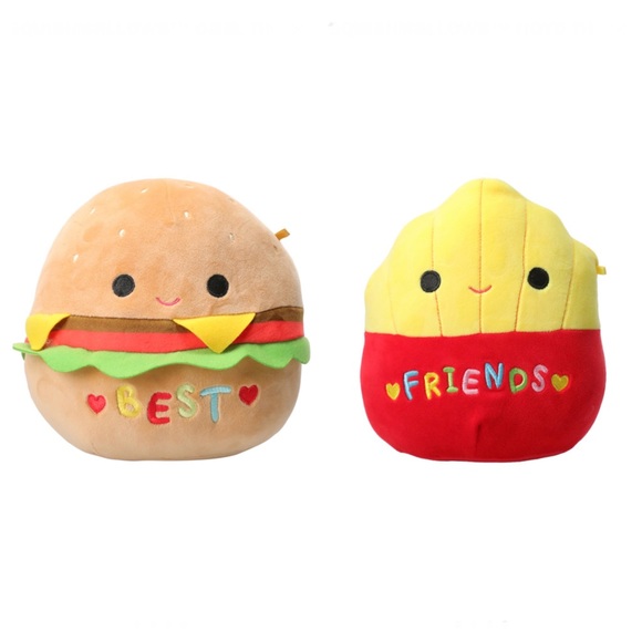 Squishmallows Other Nwt 7 Carl The Cheeseburger Floyd The Fries